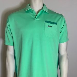 Nike Golf Tour Performance DRI-FIT Polo Sz. L Green Color